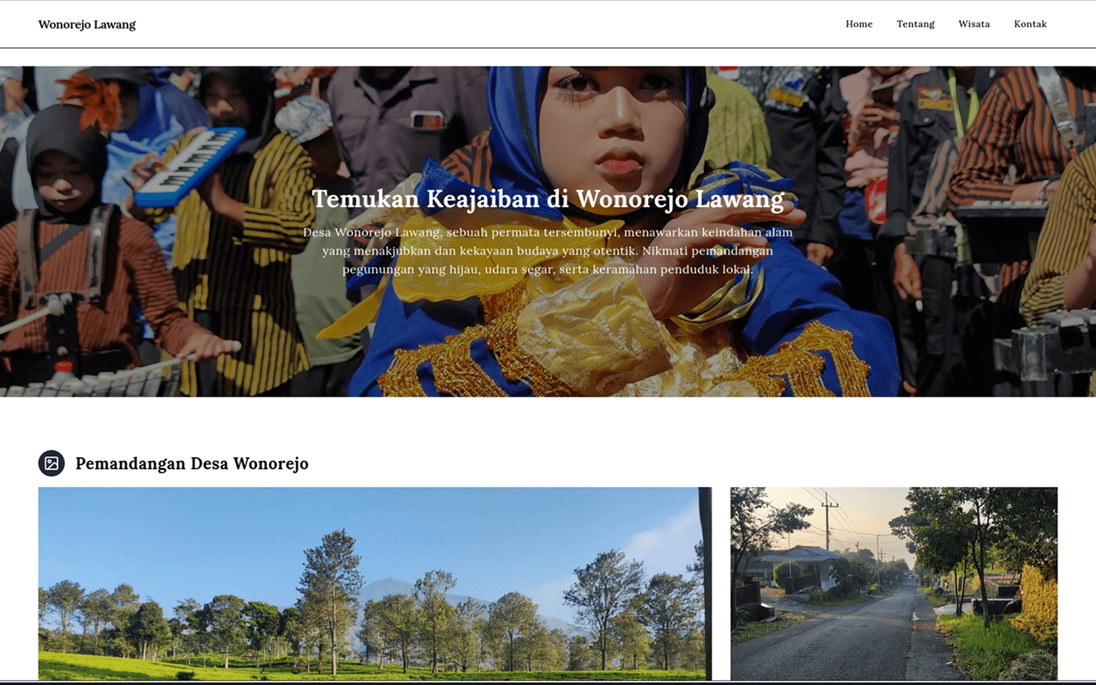 Wonorejo Village Profile Website